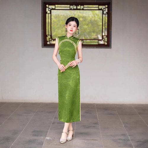 一珂锦绣女装懿菲奥黛2026新款一城风絮俏娘鱼年轻新中式绝美旗袍