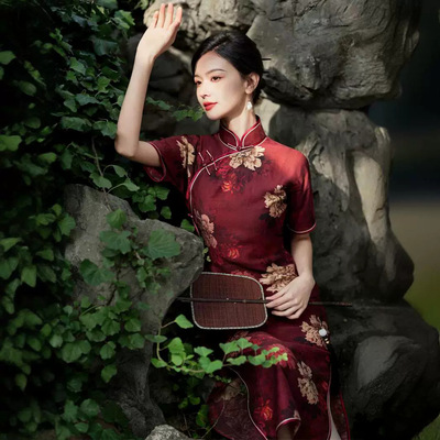 娘子写江南絮一珂锦绣限时赏味凤禧半枫崔万志官方旗舰店女装旗袍