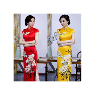 名兰世家官方懿菲梦至超逸红颜槿爷华族经典旗袍先生崔万志旗舰店