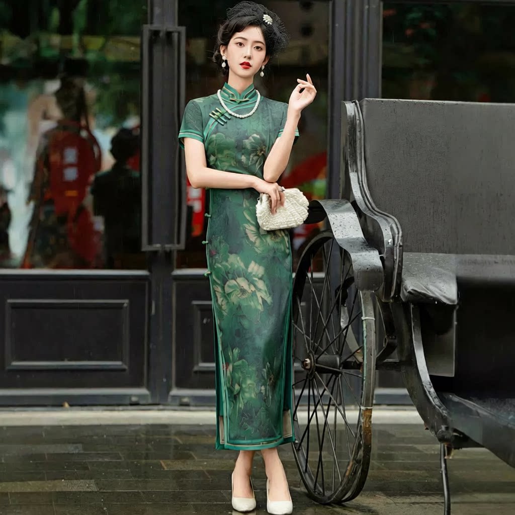 织布鸟女装名兰世家2026新款忆花寻茉希凤翔歌壹美佳人旗袍裙正品图片