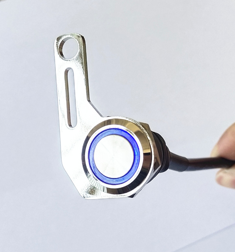 铝合金手把开关改装加装车把防水射灯开关摩托大灯断电开关