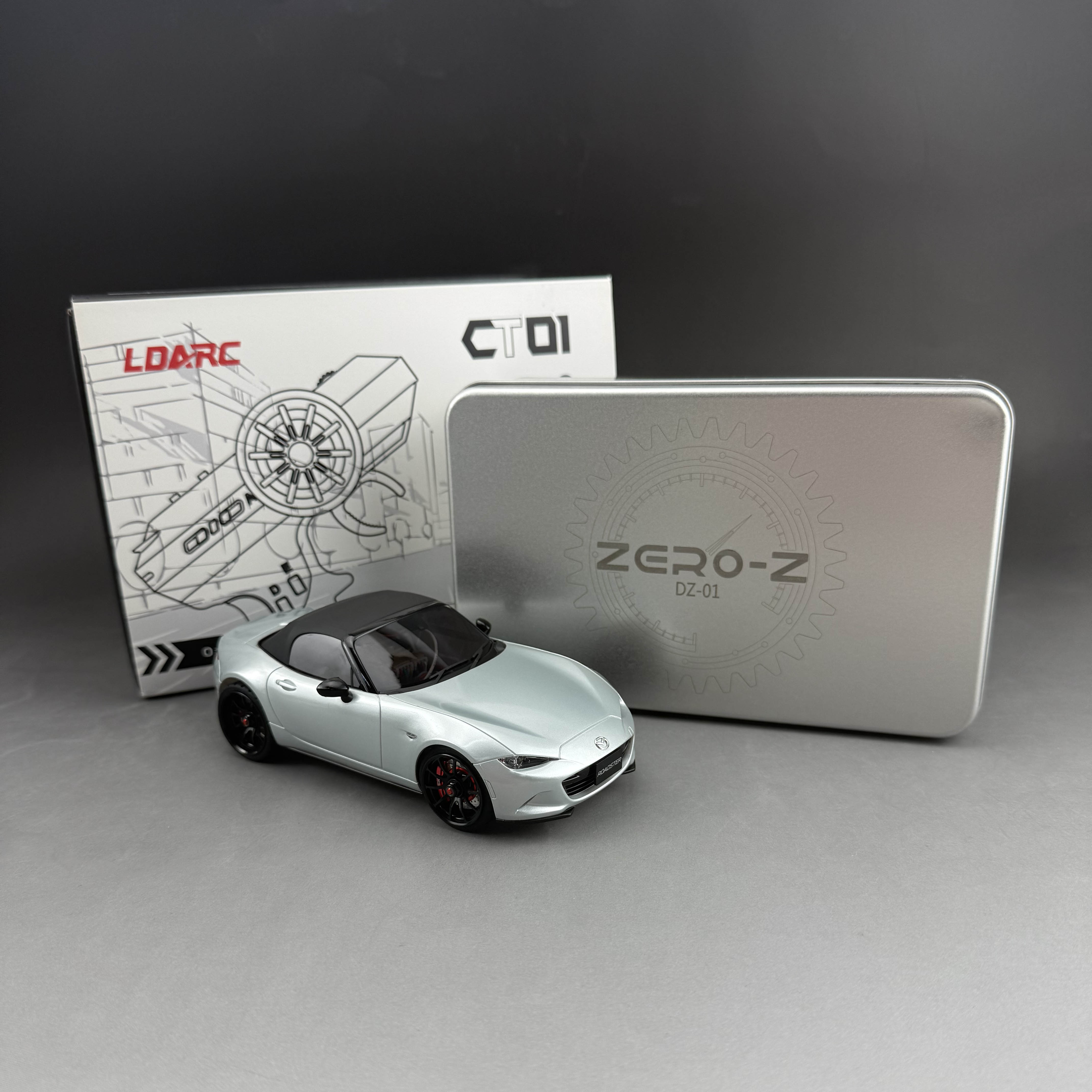 ZERO-Z全新四驱RC遥控蚊车灰白色MX5 金属车架DZ01竞速版 - 封面