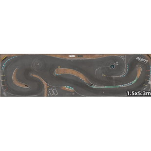 超大特滑布蚊车赛道地图1/24/28四驱后驱漂移赛道遥控车 惠比寿