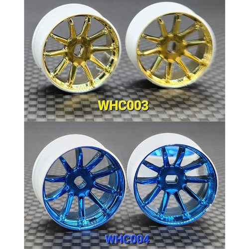 蚊车MINI-Z GLA BZ AMZ AWD AMR强化镀铬轮毂车轮WHC003/004-*