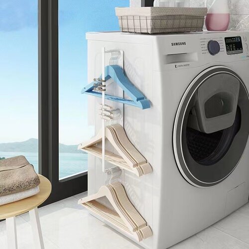 日本山崎同款家用置物架浴室收纳架磁吸免打孔金属铁架整理架