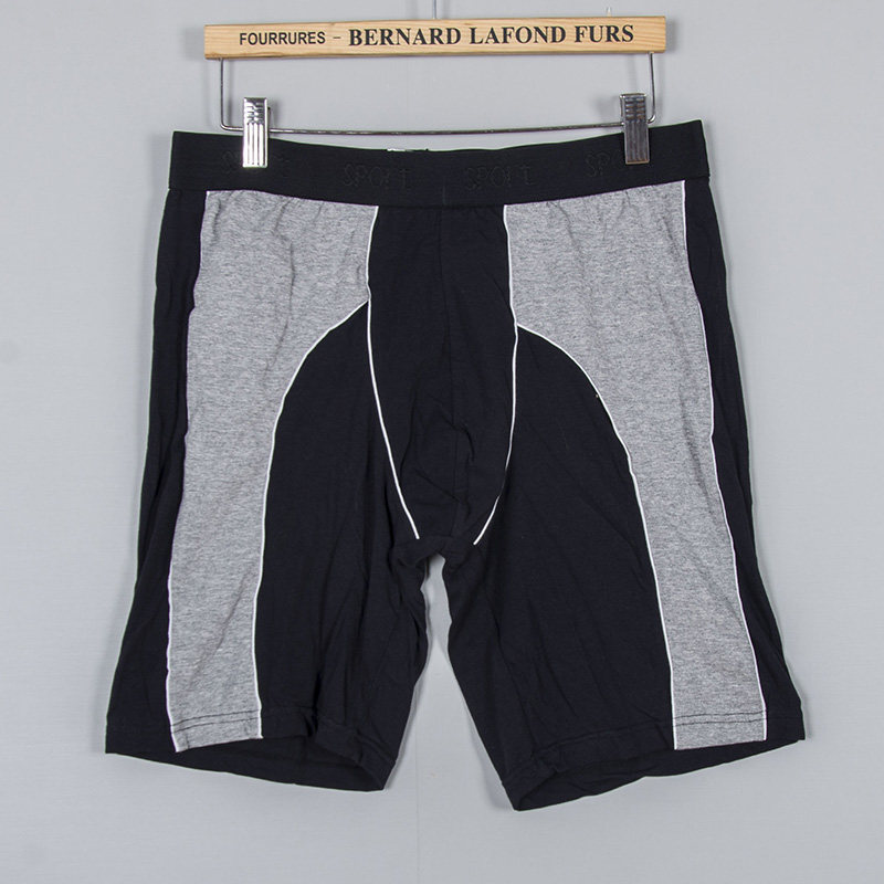 外单男士纯棉拼接柔软透气立体裆部运动短裤平角内裤修身打底裤