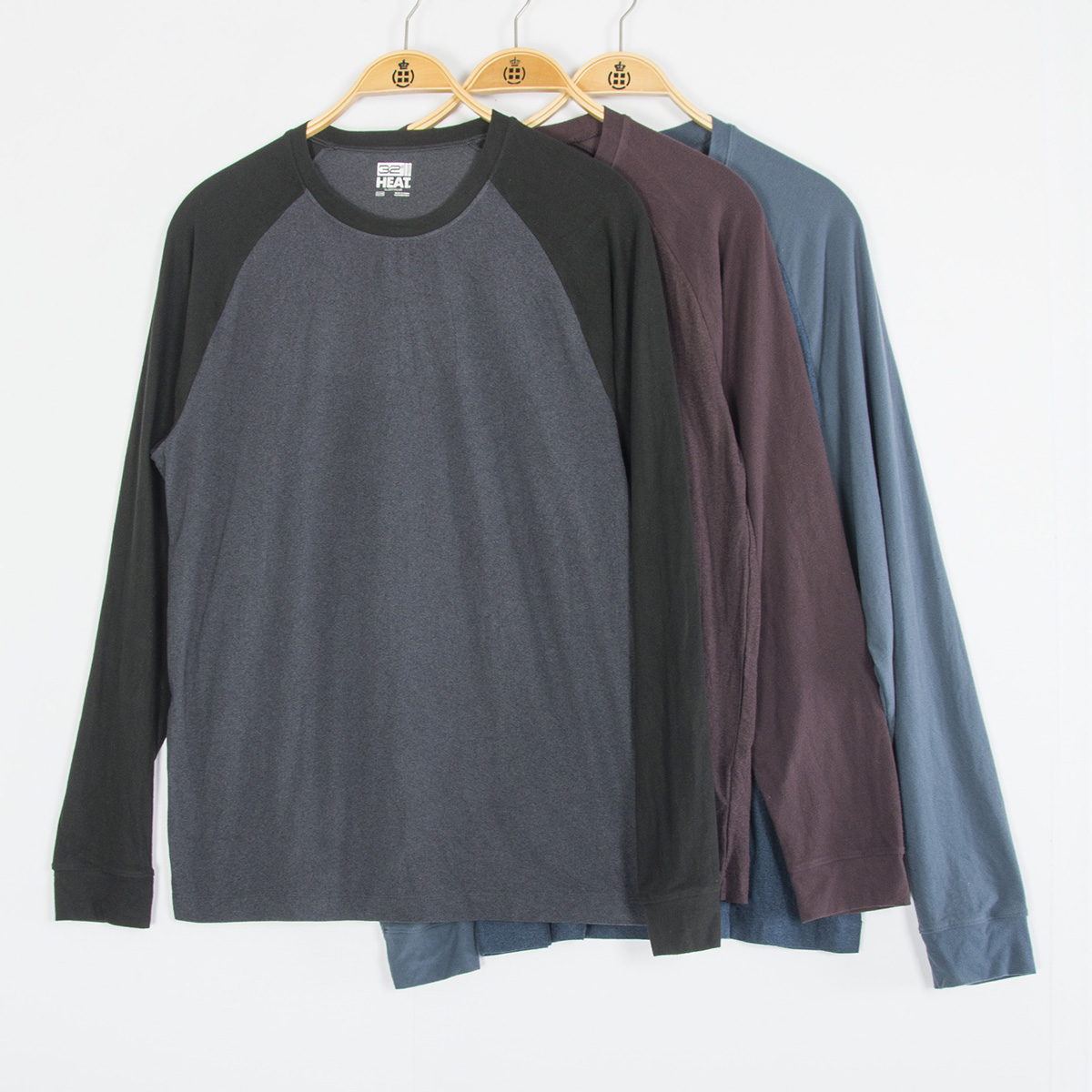 双面德绒圆领长袖T恤打底衫