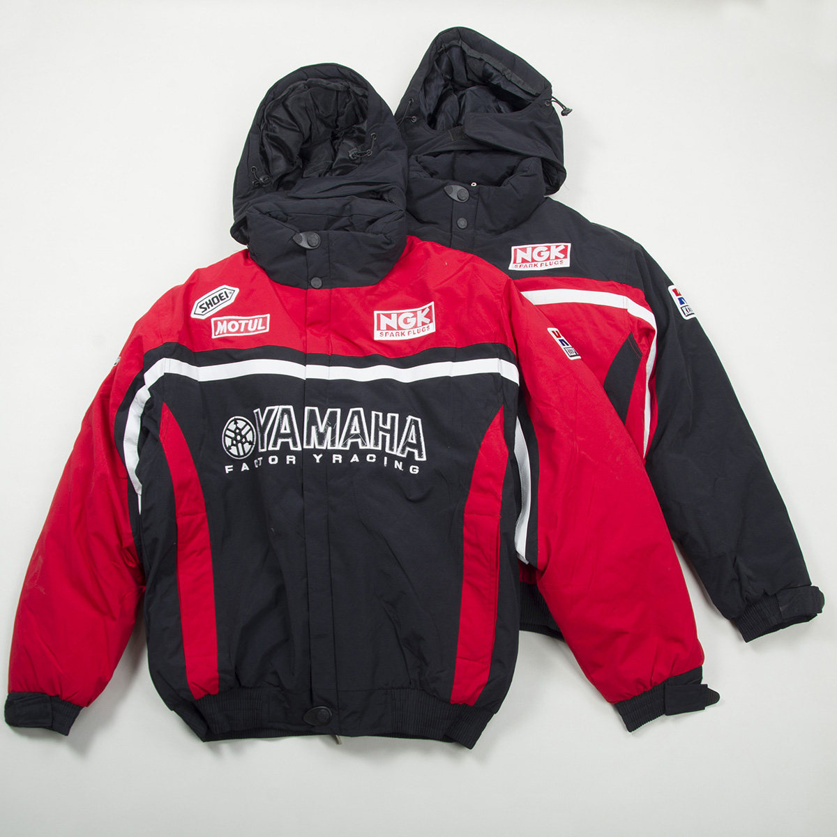 男士连帽加厚保暖棉衣户外防风防水赛车服机车骑行服外套