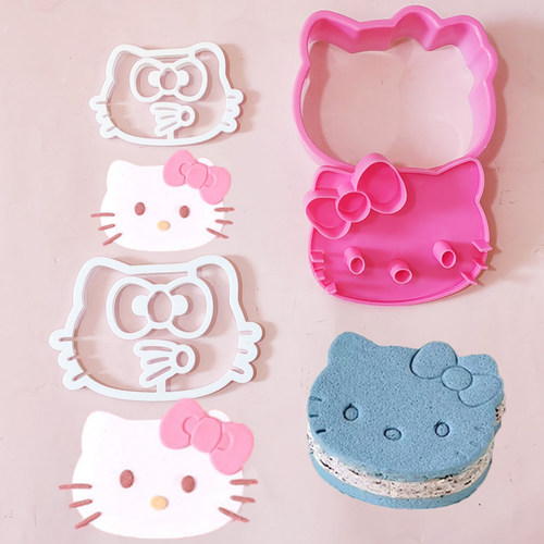 网红KT翻糖刻字切模卡通字母凯蒂猫生日蛋糕装饰甜品台烘焙模具