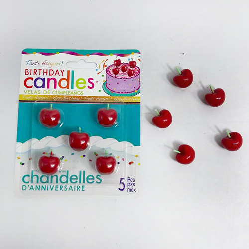 樱桃车厘子造型蜡烛生日插件