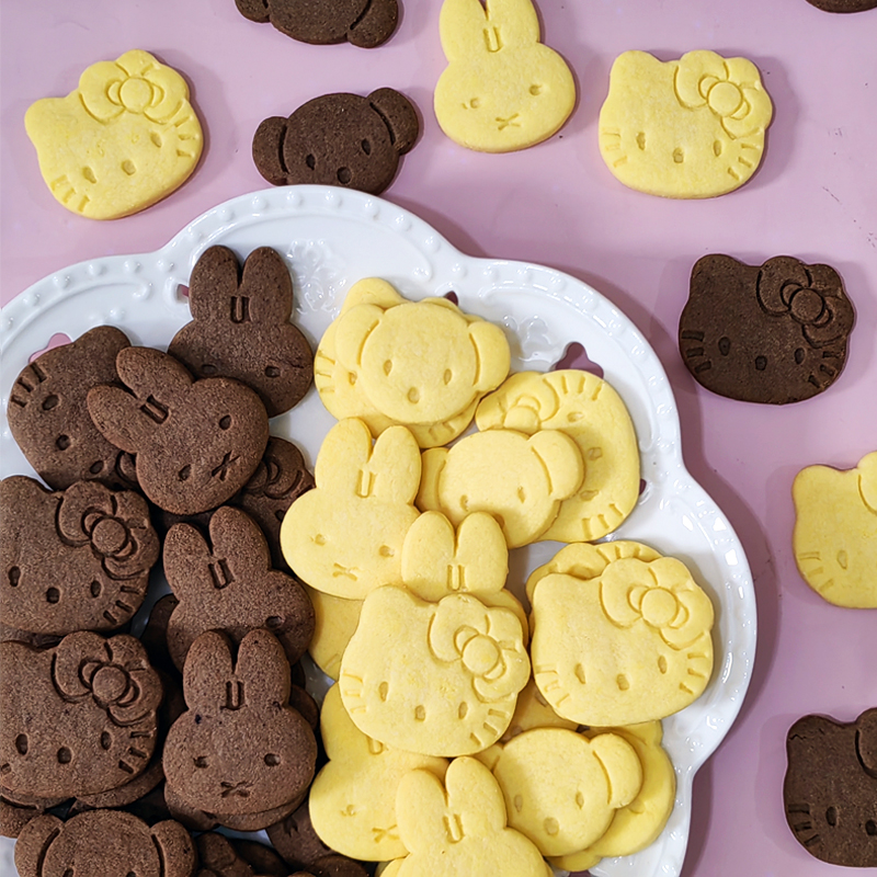 网红KT猫 饼干 米菲兔 蛋糕装饰摆件 莓果米菲蛋糕 猫头蛋糕装饰