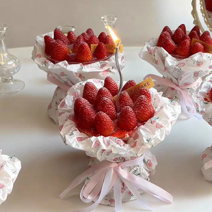 一次性碗杯子 饰雪梨纸烘焙烘焙包装 圣诞节蛋糕装 饰碎花花束蛋糕装