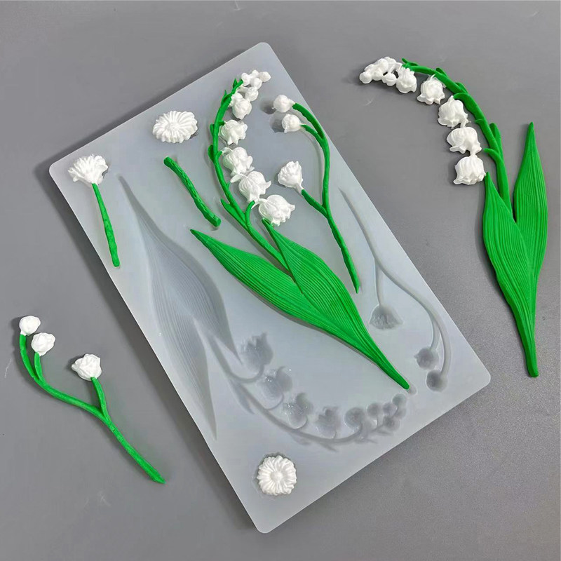 铃兰花郁金香刮刀花硅胶模具