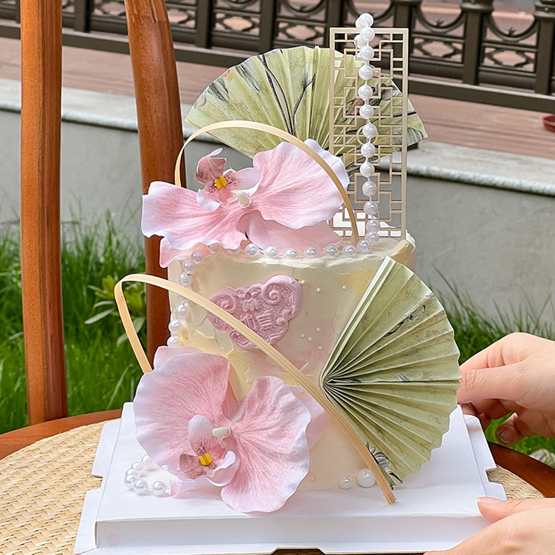 木质屏风烘焙插件模具新中式