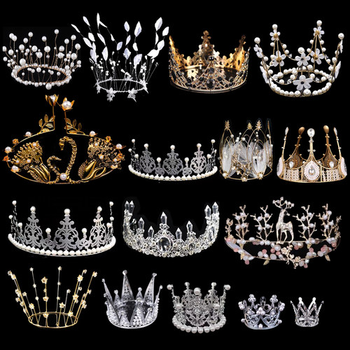 新娘满天星头饰韩式珍珠结婚公主