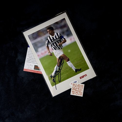 Roberto Baggio 罗伯特巴乔 亲笔签名照片 证书溯源