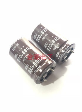 200V680UF 25X40 黑金刚 LXM系列  日本化工 长寿命化 680UF 200V