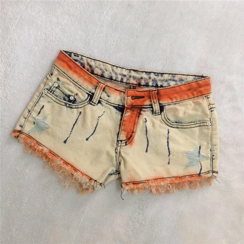 狂域正品 3D印花图案彩绘破洞牛仔裤