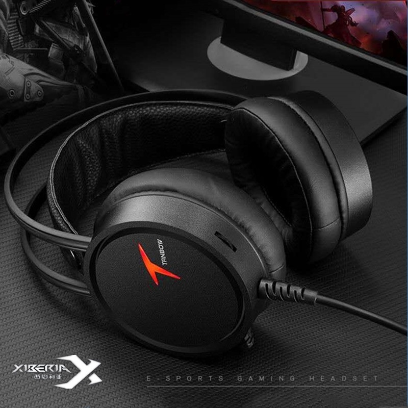 西伯利亚c3u 天弩头戴式发光游戏耳机电脑网咖用吃鸡游戏7.1音效