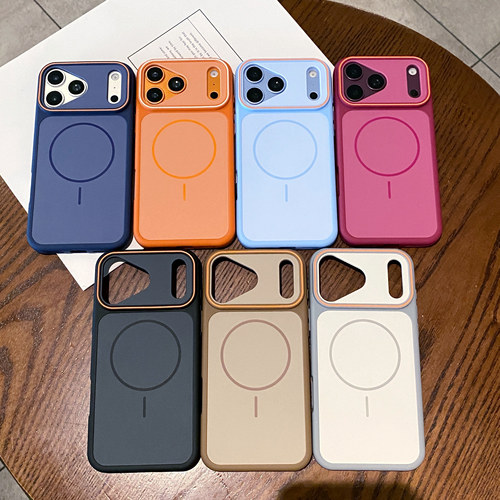 适用 iPhone 18 17 16 15 Pro Max新款双色魅影磁吸手机壳苹果 11 12 13 14 plus全包肤感磨砂防摔保护套批发