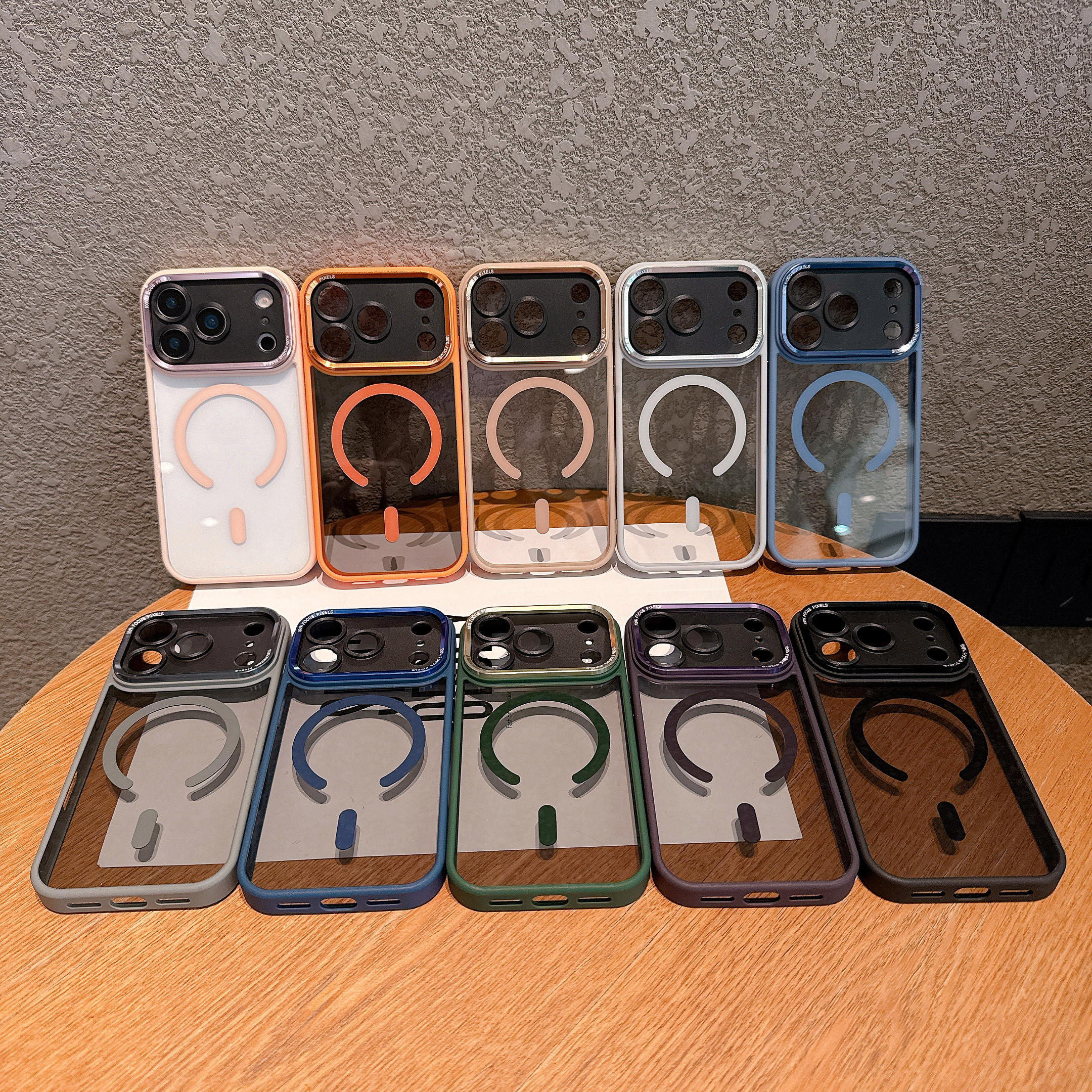 适用苹果17pro max精盾磁吸金属亚克力magsafe手机壳iPhone17 Air高级感防摔透明苹果17 pro商务保护套批发