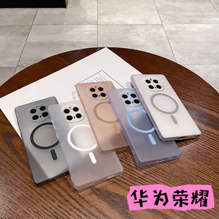 5pro冰霧磁吸PC手機(jī)殼榮耀400 適用華為榮耀magic7 100 300 200 80全包X70 X50 X40防摔power保護(hù)套批發(fā)