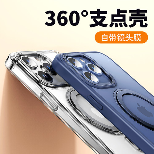 新款360度支点旋转支架壳