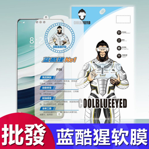 适用荣耀 300 200 100 90 80 70 60 X50 蓝酷猩隐形水凝膜Magic 8 7 6 5 4 3 Pro 自动修复全包超薄软膜批发