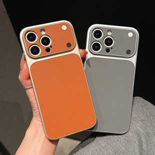 适用苹果 17 16 15 Pro Max新款大视窗素皮手机壳iPhone 14 Plus 13 12 11全包秒变17全包17Air保护套批发