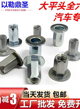 汽车专用大平头全六角铆螺母
