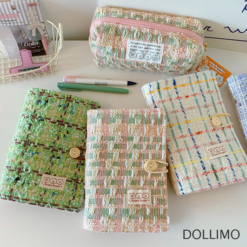 Dollimo原创小香风清新奶绿活页A5A6日记本手帐本高颜值可爱少女心手账本女生 ins风可拆卸笔记本子盖章本