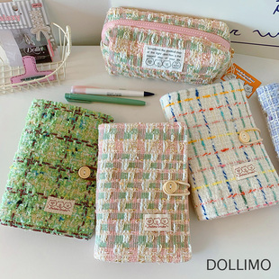 ins风可拆卸笔记本子盖章本 Dollimo原创小香风清新奶绿活页A5A6日记本手帐本 高颜值可爱少女心手账本女生