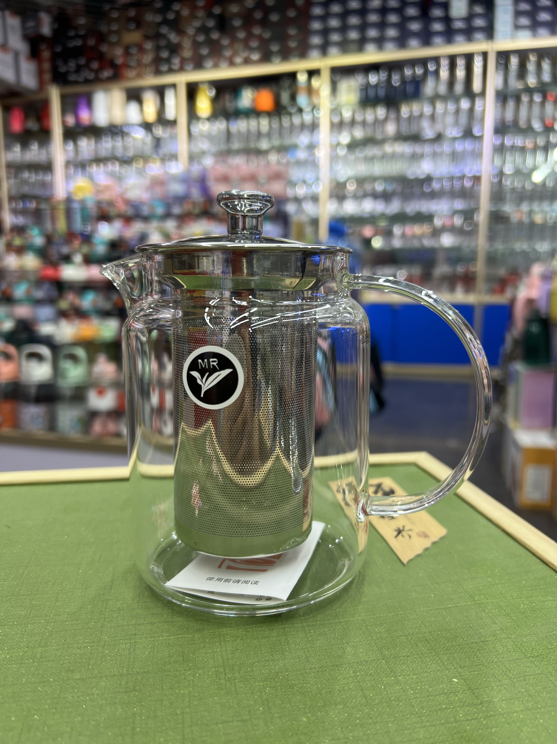 正品铭润玻璃耐热茶壶办公家用防爆过滤泡茶耐高温水壶电陶炉加热