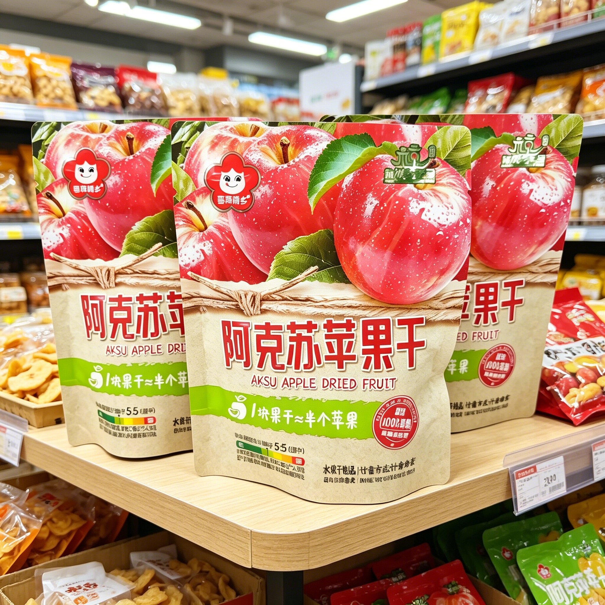 雪海梅乡阿克苏苹果干小包装水果干制品健康休闲零食高膳食纤维