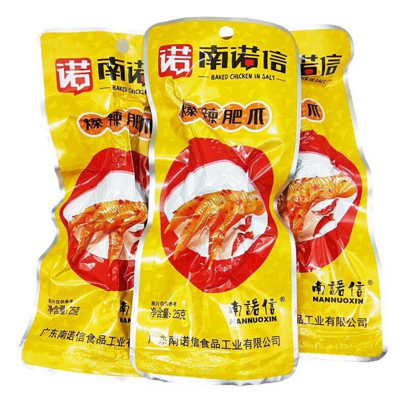 南诺信爆辣肥爪25克鸡爪