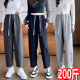 孕妇裤 哈伦九分裤 春秋运动裤 直筒裤 200斤 无托腹小个子奶奶裤 大码