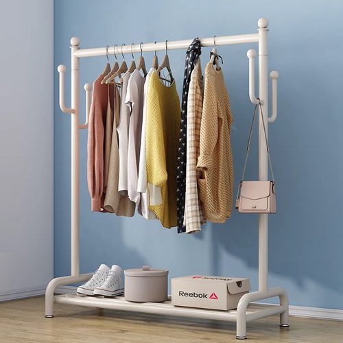 小户型晒衣杆租房神器寝室衣帽架