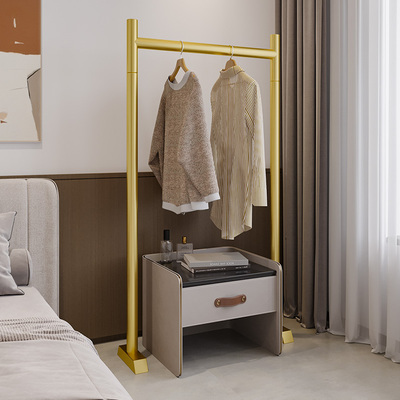 衣架落地卧室家用飘窗床边床头柜门后角落夹缝晾衣服小尺寸挂衣架