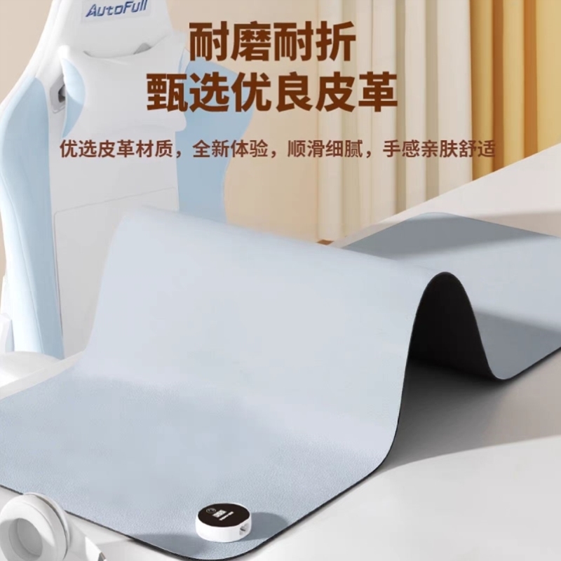 美甲加热垫超大发热暖桌垫冬季甲油胶暖桌垫黑色桌面发热鼠标垫子