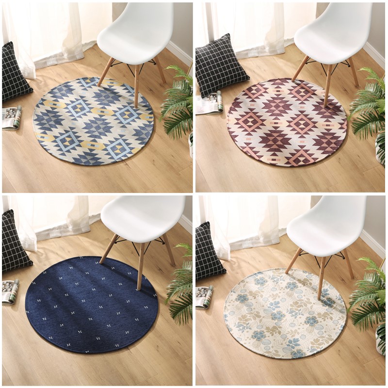 簡約電腦椅地墊北歐地毯轉椅圓形地毯兒童房書房臥室床邊地毯吊籃在類目 居家布藝, 地毯中 - 來自Buy2taobao.com提供專業的淘寶代購服務