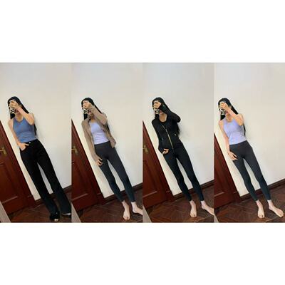 闭眼收的货！镇店亲妈渠 瑜伽殿堂JI~Def*金拉链外套+背心+瑜伽裤