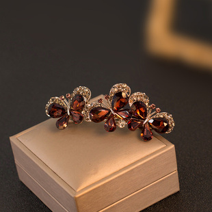 2025新款头花头饰水钻发夹高端精致马尾夹女士夹子弹簧夹妈妈秋冬