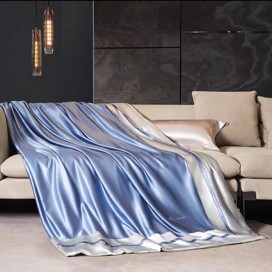 寐丝棉纯蚕丝纤柔被19姆米桑蚕丝夏凉被简约空调被 欧普拉 Ⅳ专柜