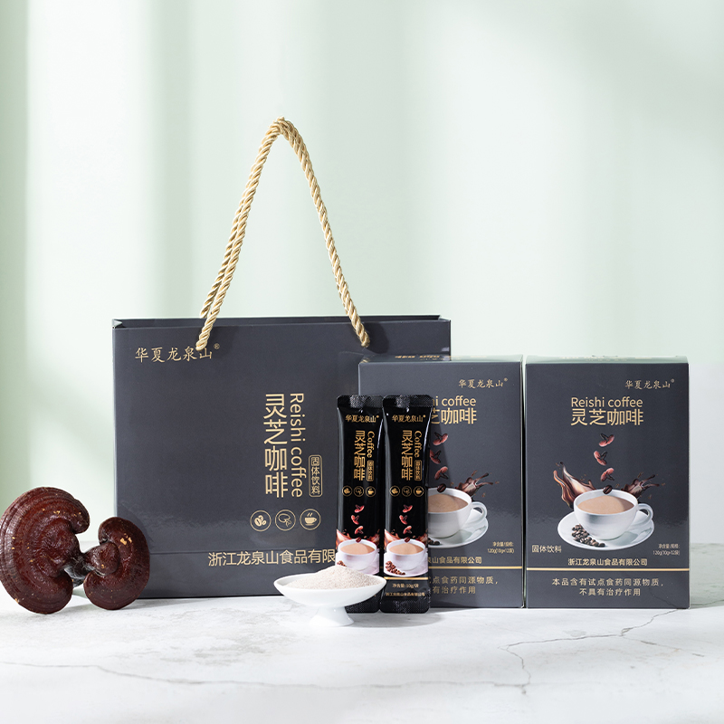 华夏龙泉山灵芝咖啡10gx12袋/盒速溶咖啡固体饮料咖啡味浓缩醇香,传统滋补营养品,灵芝孢子粉/油,淘宝优惠券,粉丝福利购,淘宝优惠卷