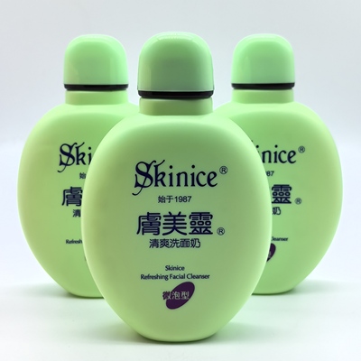 肤美灵绿胖子洗面奶温和微泡沫