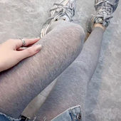 女外穿显瘦透气弹力细棉紧身抗UV九分凉爽 打底裤 夏季 超薄防晒裤