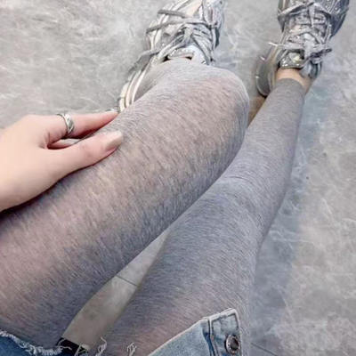 夏季超薄细面防晒裤九分打底裤女