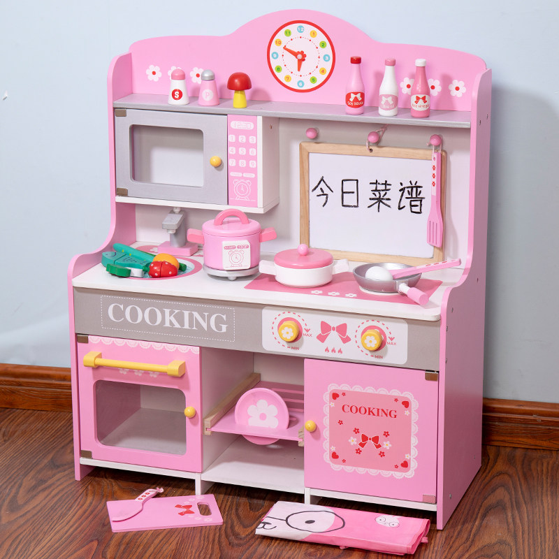 木制厨房玩具儿童过家家做饭女孩礼物套装木质仿真厨具3-4-5-6岁