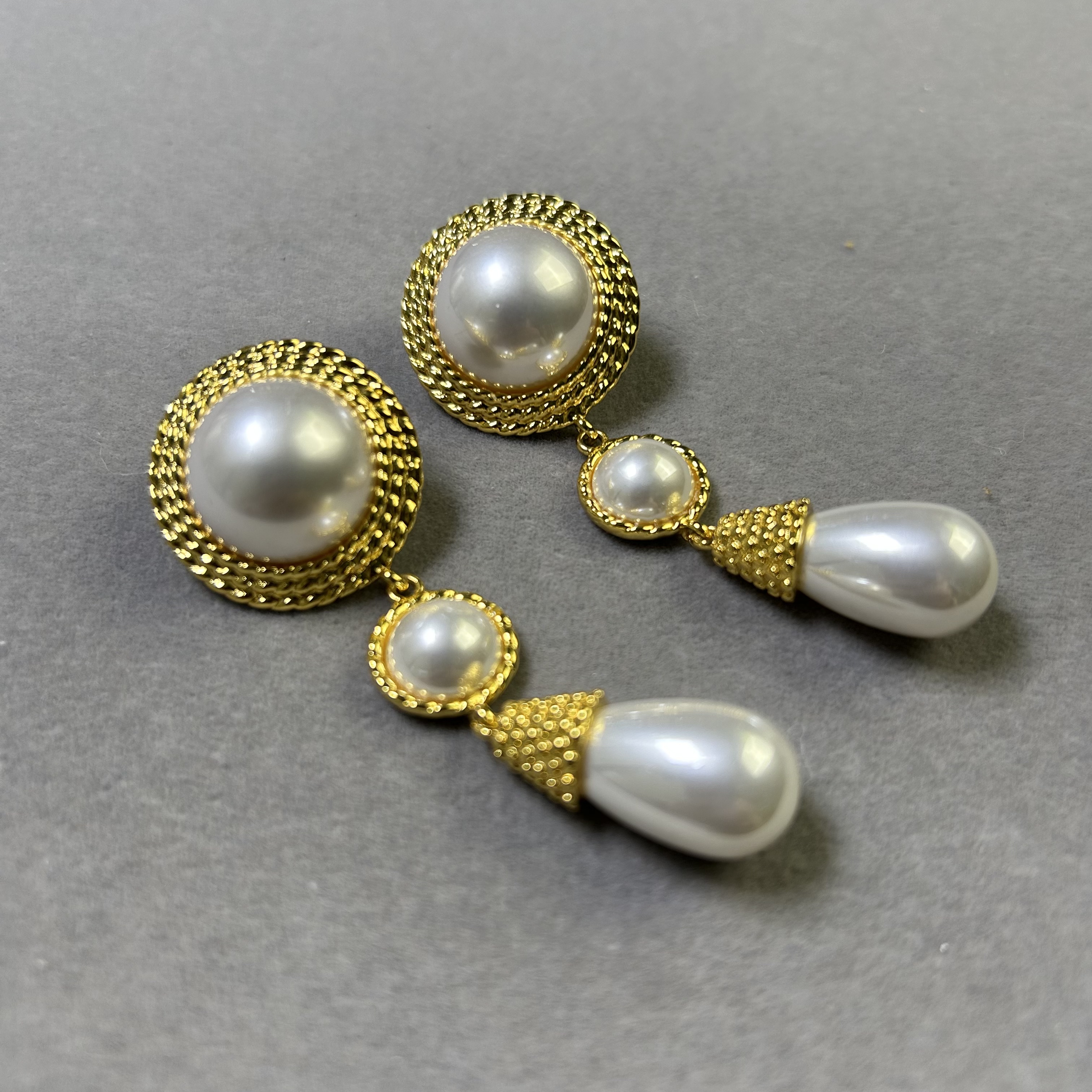 法式复古珍珠流苏耳环女高级感轻奢纯银针耳钉高端气质名媛耳环,饰品/流行首饰/时尚饰品新,耳环,淘宝优惠券,粉丝福利购,淘宝优惠卷