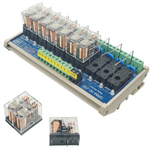 2-32路欧姆龙G2R-1E中间继电器模组模块PLC控制板NPN/PNP通用16A
